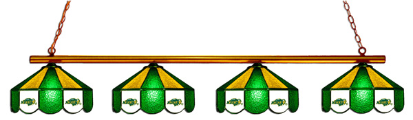 Wave 7 NDS-480GL North Dakota State 4-Light Game Table Light - Green & Gold