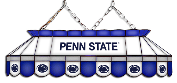 Wave 7 PSU-MVP1 Penn State MVP 40 in. Pool Table Lamp - Blue, Gray & White