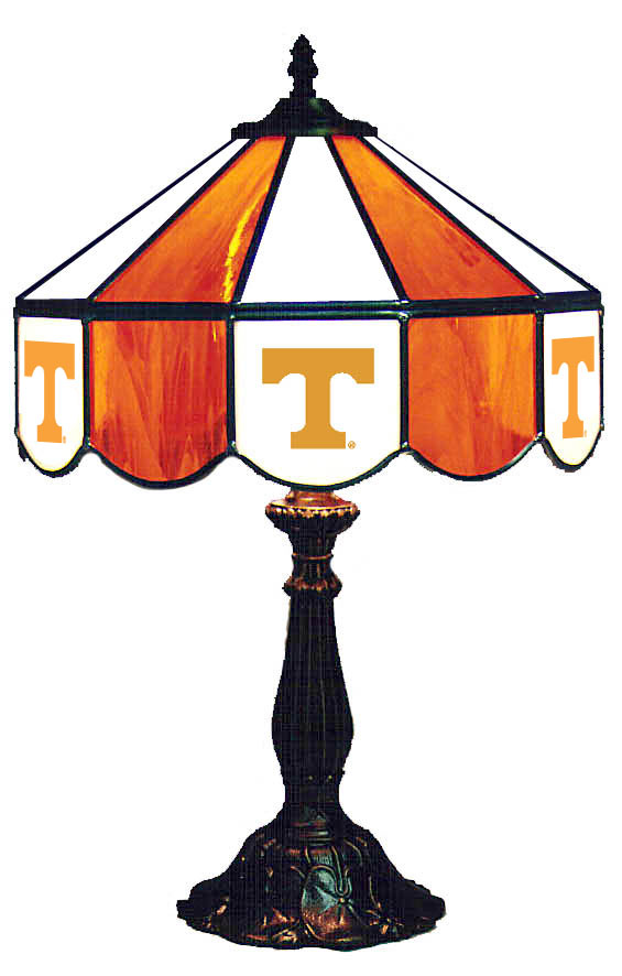Wave 7 TEN-140TL Tennessee 14 in. Table Lamp - Orange & White