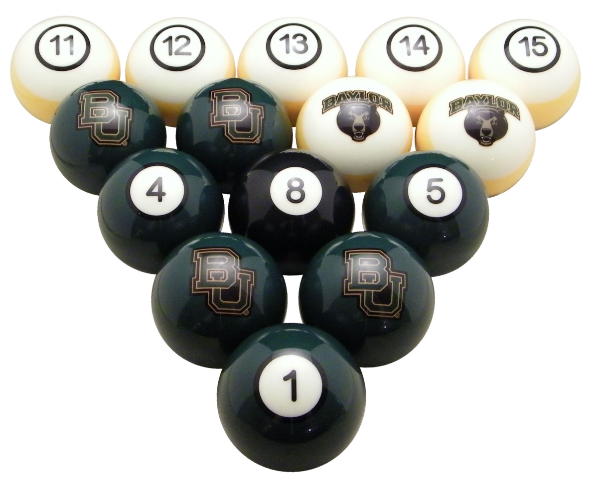 Picture of Wave7 BAYBBS100N Baylor University Billiard Numbered Ball Set