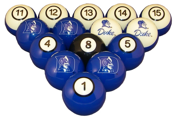 Picture of Wave7 DUKBBS100N Duke University Billiard Numbered Ball Set