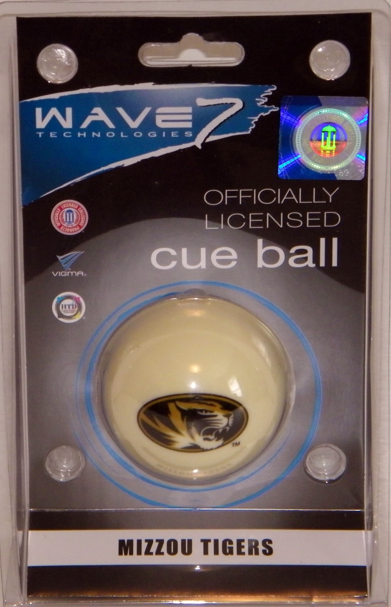 Picture of Wave7 MIZBBC200 University Of Missouri Cue Ball