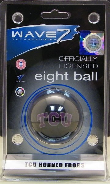 Picture of Wave7 TCUBBE100 Texas Christian University Eight Ball