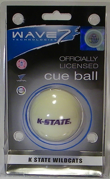 Picture of Wave7 KSUBBC200 Kansas State University Cue Ball