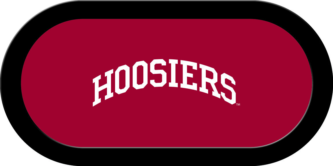 INDGTF231TH Indiana Texas Holdem Game Table Cloth, Crimson