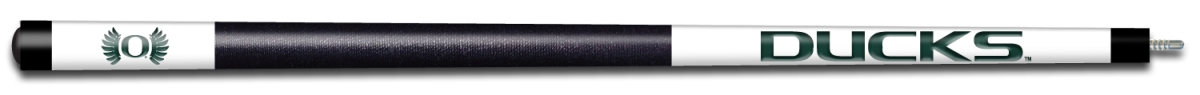 OREBCE101 Oregon Engraved Billiard Pool Cue, White & Green