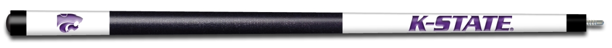 KSUBCE101 Kansas State Engraved Billiard Pool Cue, White & Purple