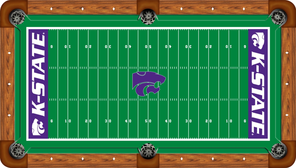 KSUBTF000-8R Kansas State 8 ft. Recreational Billiard Table Felt, Gridiron