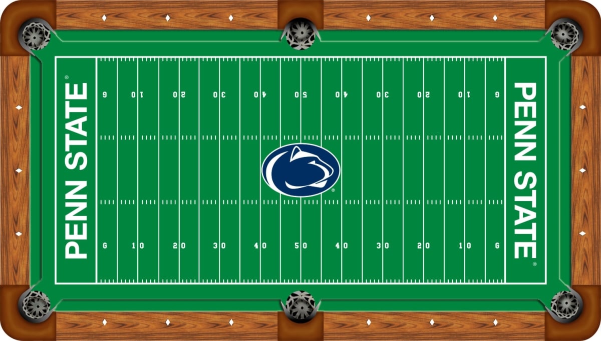 PSUBTF000-9R Penn State 9 ft. Recreational Billiard Table Felt, Gridiron