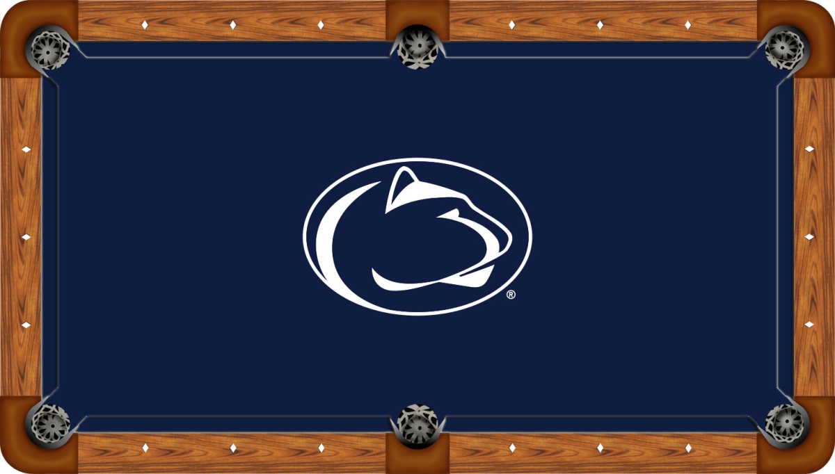 PSUBTF101-9R Penn State 9 ft. Recreational Billiard Table Felt with Nittany Lion Logo, Navy