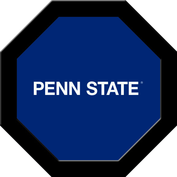 PSUGTF231R Penn State Round Game Table Cloth, Navy Blue