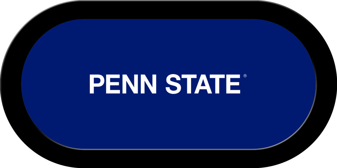 PSUGTF231TH Penn State Texas Holdem Game Table Cloth, Navy Blue