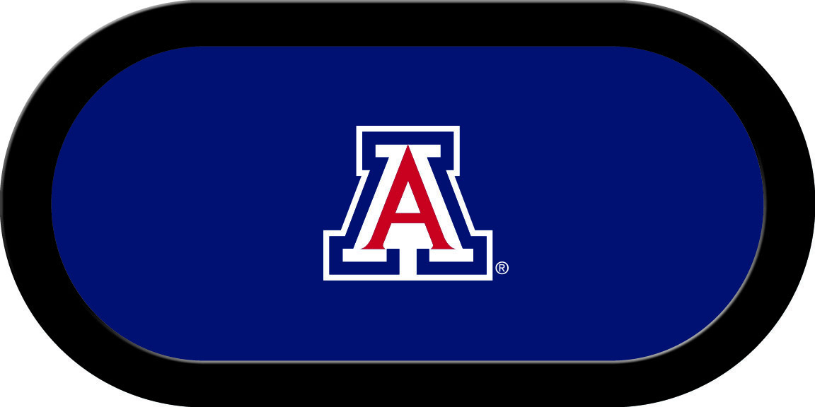 ARZGTF101TH Arizona Texas Holdem Game Table Cloth, 3 Color Block A on Blue