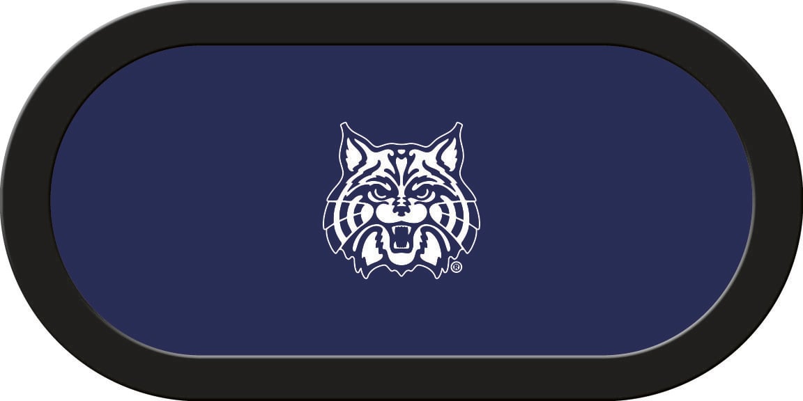 ARZGTF211TH Arizona Texas Holdem Game Table Cloth, Wildcat on Blue