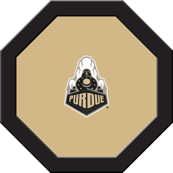PURGTF201R Purdue Round Game Table Cloth, Athletic Gold