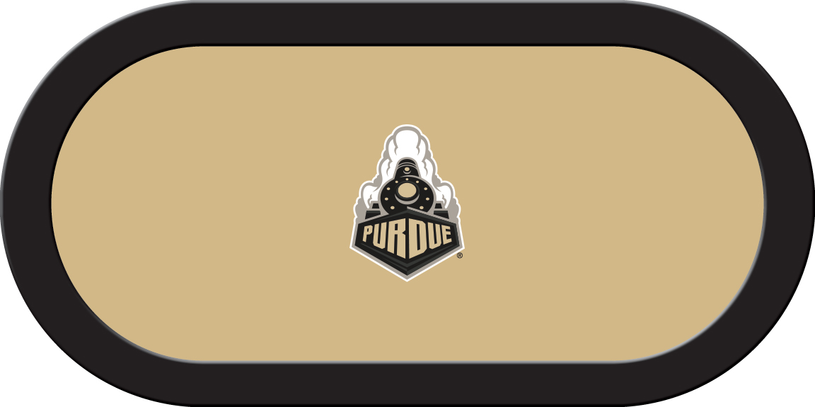 PURGTF201TH Purdue Texas Holdem Game Table Cloth, Athletic Gold