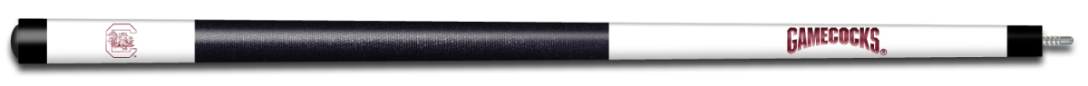 USCBCE101 South Carolina Engraved Billiard Pool Cue, White & Garnet