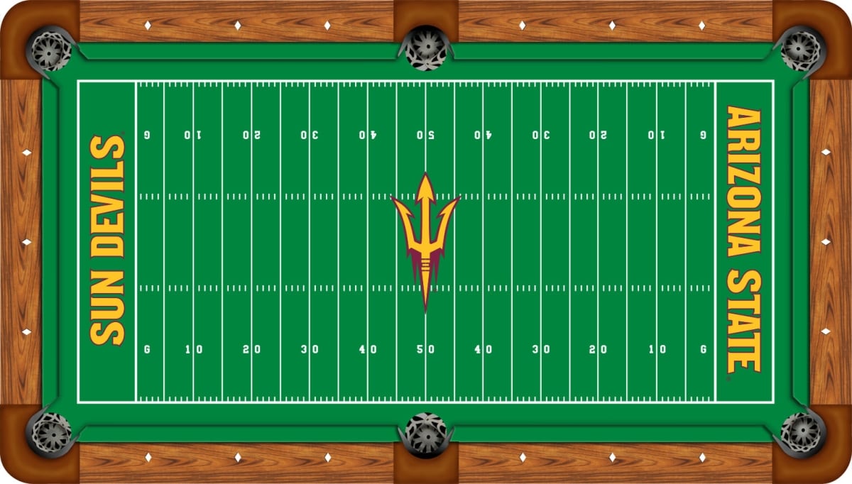 ASUBTF000-9R Arizona State 9 ft. Recreational Billiard Table Felt, Gridiron