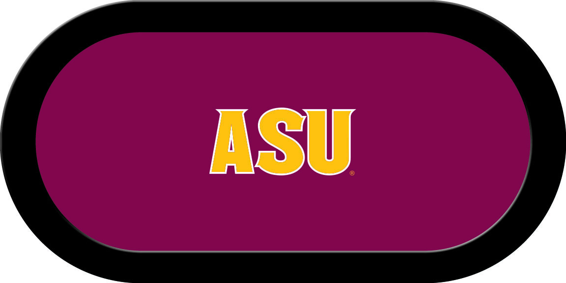 ASUGTF231TH Arizona State Texas Holdem Game Table Cloth, Maroon