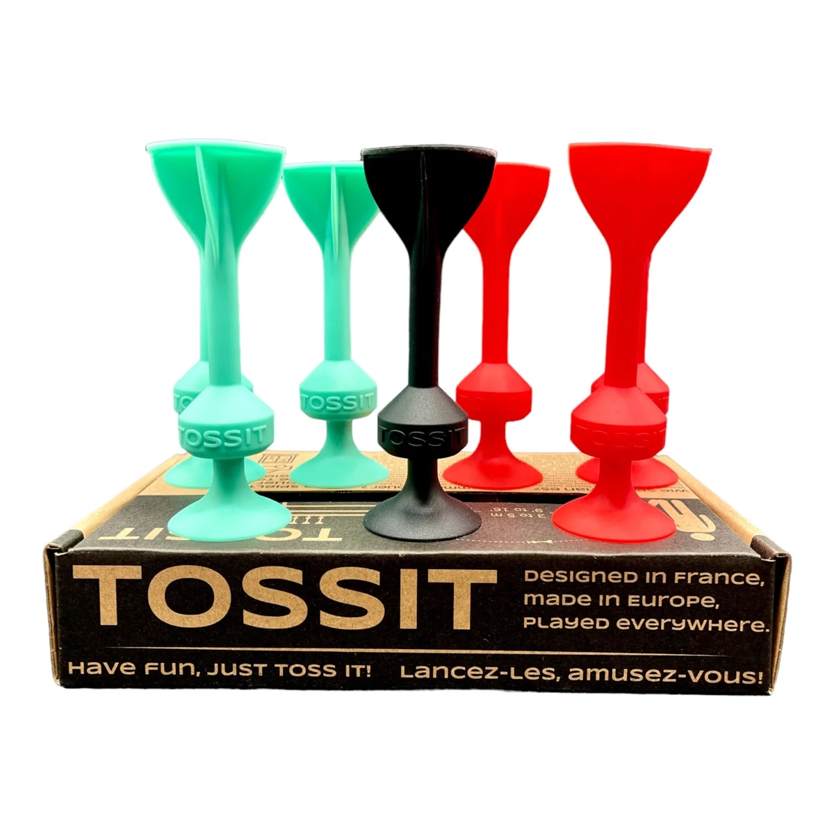 Picture of WorldWise Imports SPLSET-RECY Original Tossit Game&#44; Red & Cyan