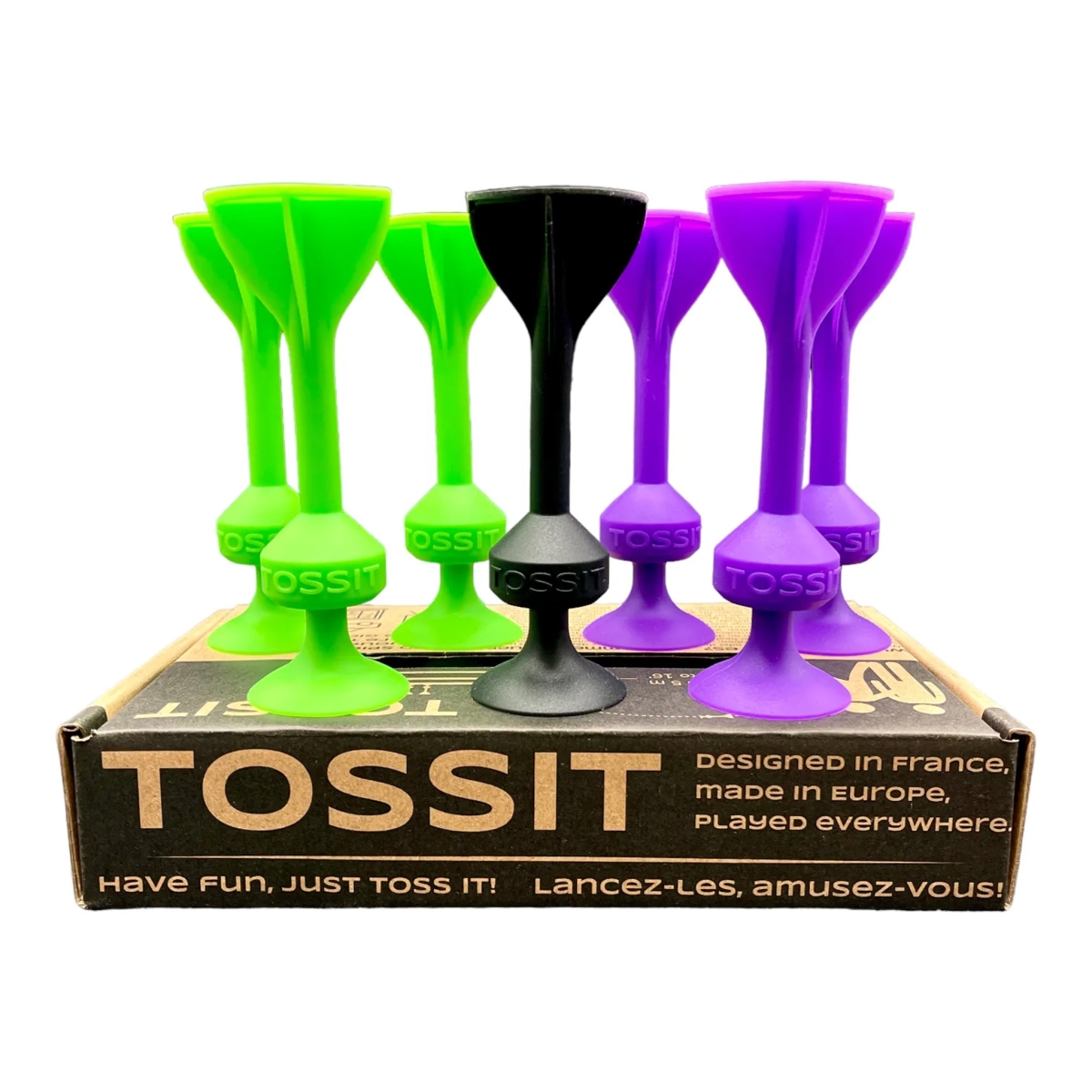 Picture of WorldWise Imports SPLSET-PUGR Tossit Original Game&#44; Purple & Green