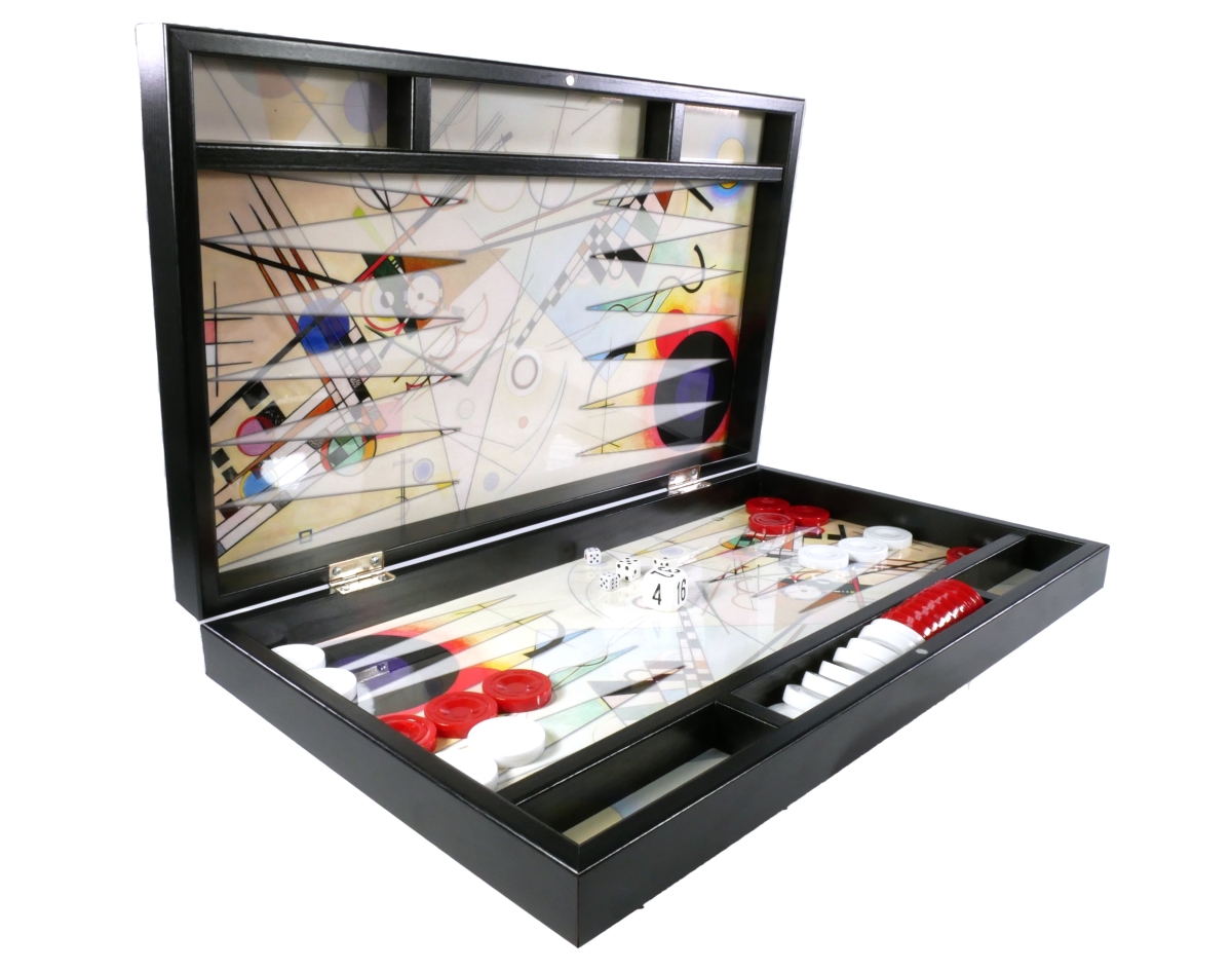 Picture of WorldWise Imports 26508 Backgammon Kandinsky Decoupage