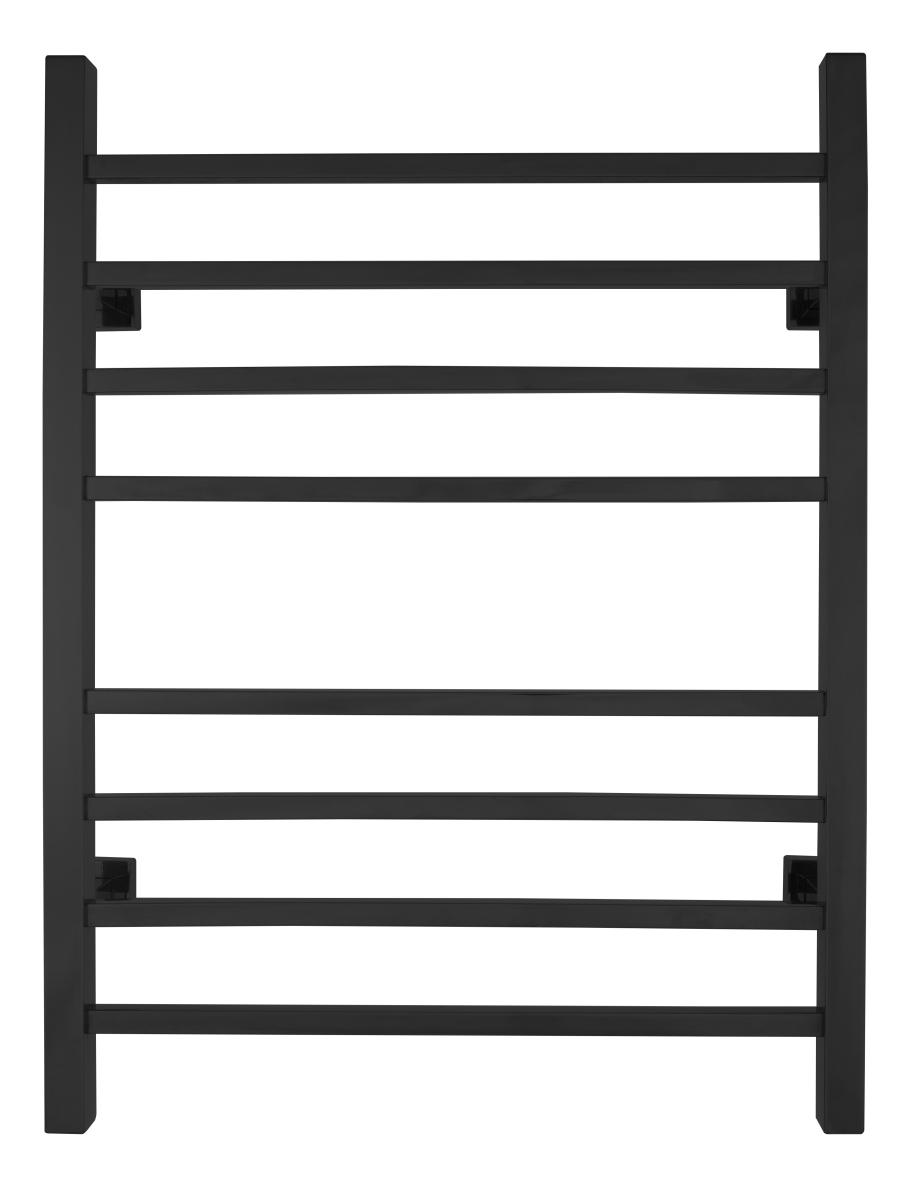 TW-SR08KS-HP 150W 8 Bars Dual Connection Sierra Towel Warmer, Black
