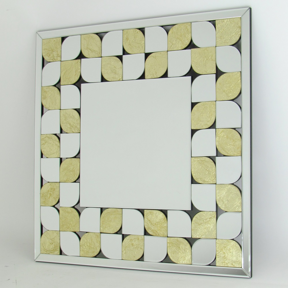 Picture of Wayborn MR311 Beveled Square Accent Mirror in Gold