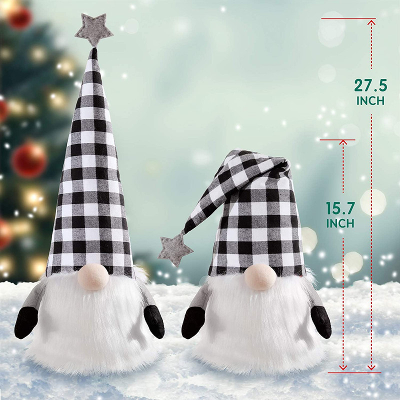 400033 Gnome Tree Top, Wihte & Black