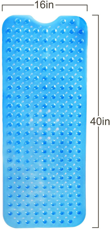 Picture of Arovene 2757 Clear & Blue Bath Mats