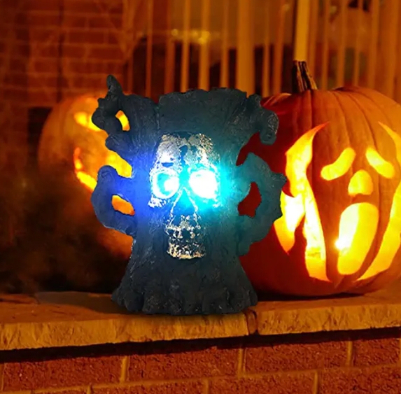 2-Packs: Color Changing Haunted Tree Statues