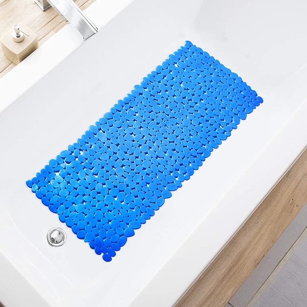 Blue Bathtub Pebble 35x16 Machine Washable