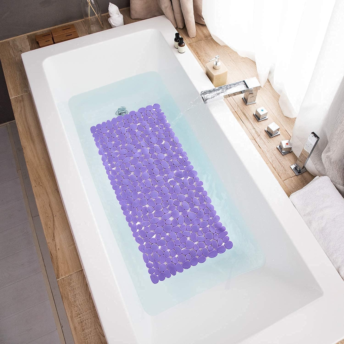 Purple Bathtub Pebble 35x16 Machine Washable