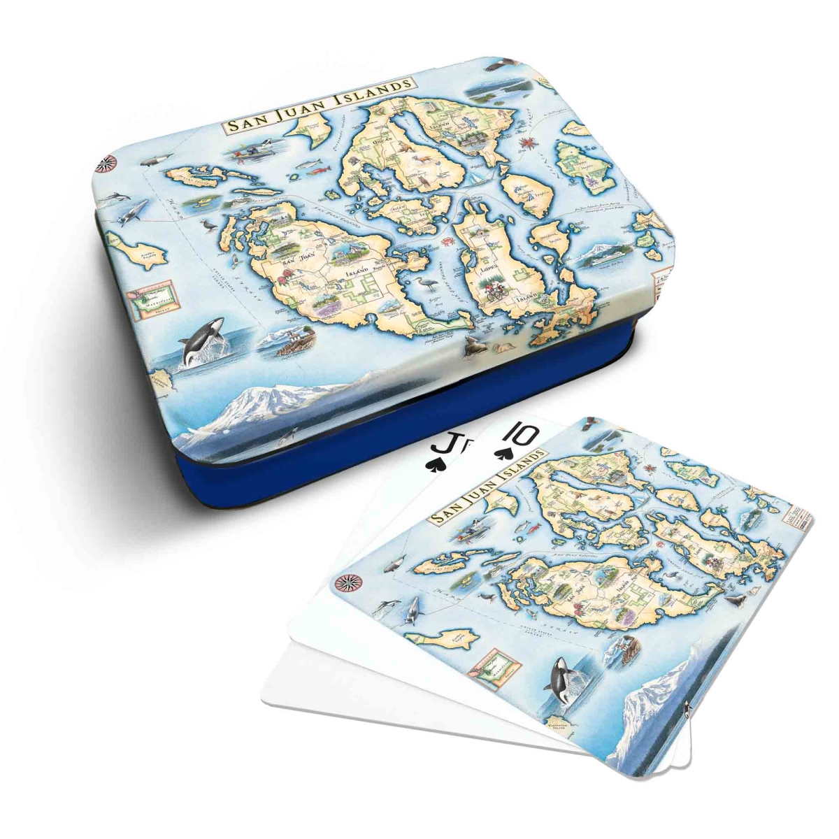 PLCD_SJI San Juan Islands Map Playing Cards