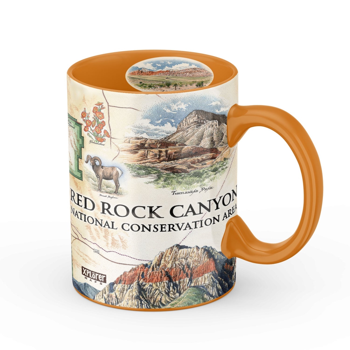 Picture of Xplorer Maps MUGCM_RRC Red Rock Canyon National Conservation Area Ceramic Mug