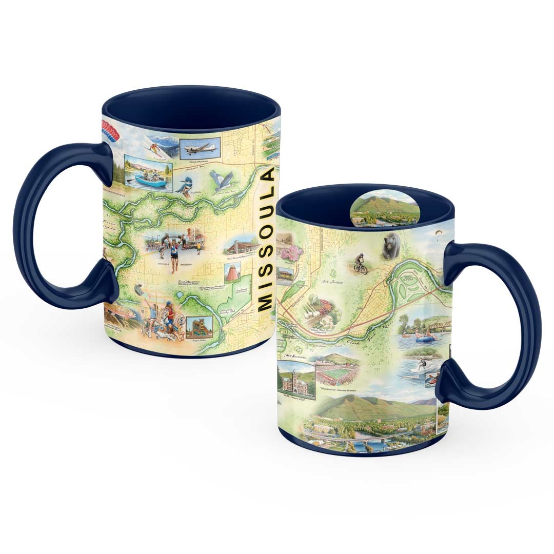Picture of Xplorer Maps MUGCM_MSLA Missoula Map Ceramic Mug