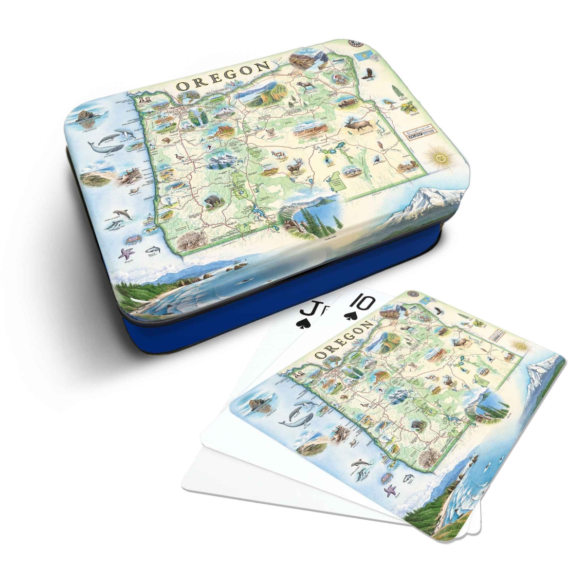 PLCD_OR Oregon State Map Playing Cards