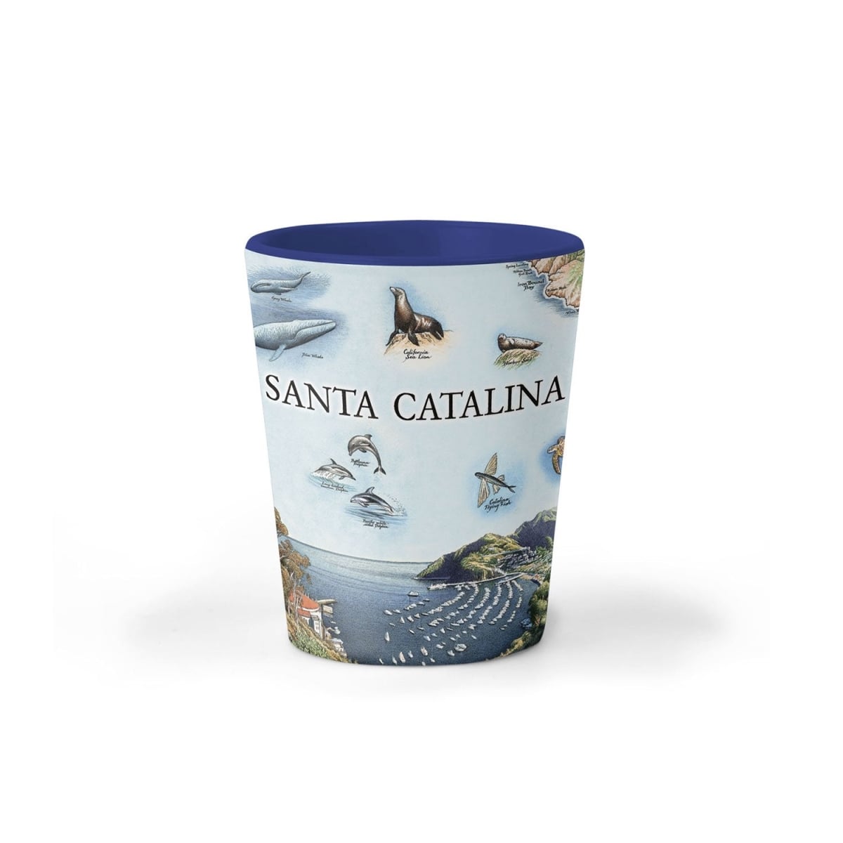 Picture of Xplorer Maps SG_CATI Santa Catalina Island Map Ceramic Shot Glass