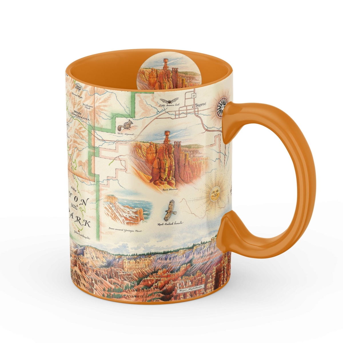 Picture of Xplorer Maps MUGCM_BCNP Bryce Canyon National Park Map Ceramic Mug