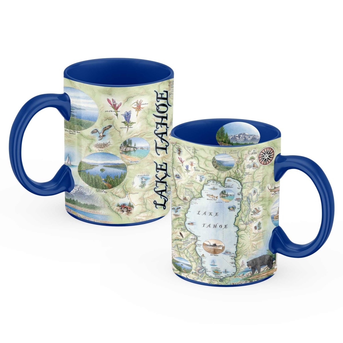 Picture of Xplorer Maps MUGCM_LTH Lake Tahoe Map Ceramic Mug