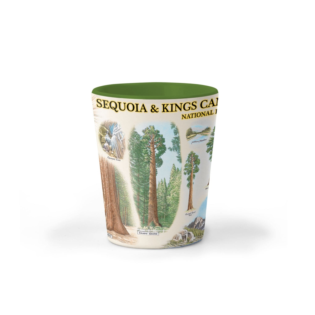 Picture of Xplorer Maps SG_SKCNP Sequoia & Kings Canyon Map Ceramic Shot Glass