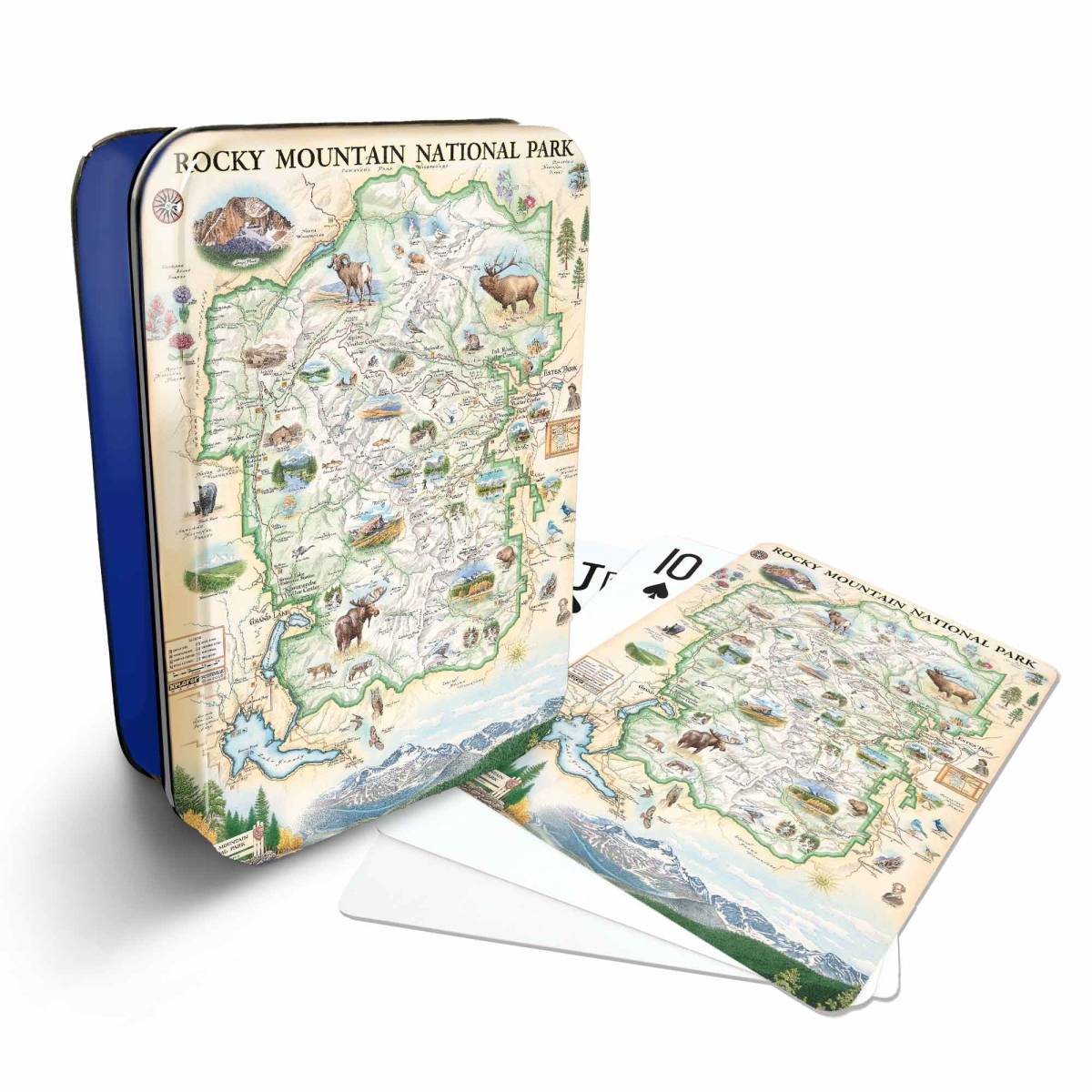 PLCD_RMNP Rocky Mountain National Park Map Playing Cards
