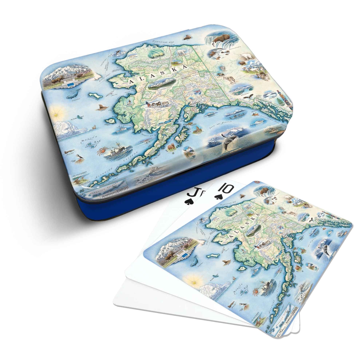 PLCD_AK Alaska State Map Playing Cards