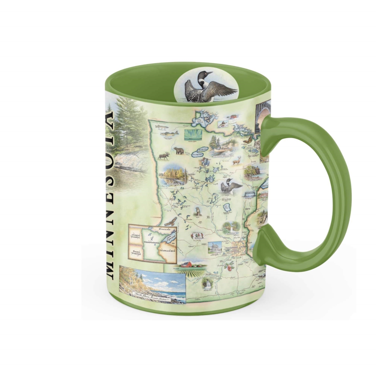 Picture of Xplorer Maps MUGCM_MN Minnesota State Map Ceramic Mug