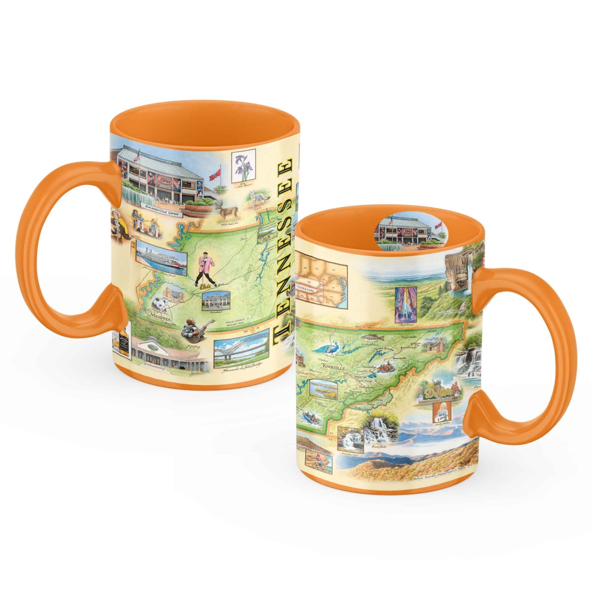 Picture of Xplorer Maps MUGCM_TN Tennessee Map Ceramic Mug