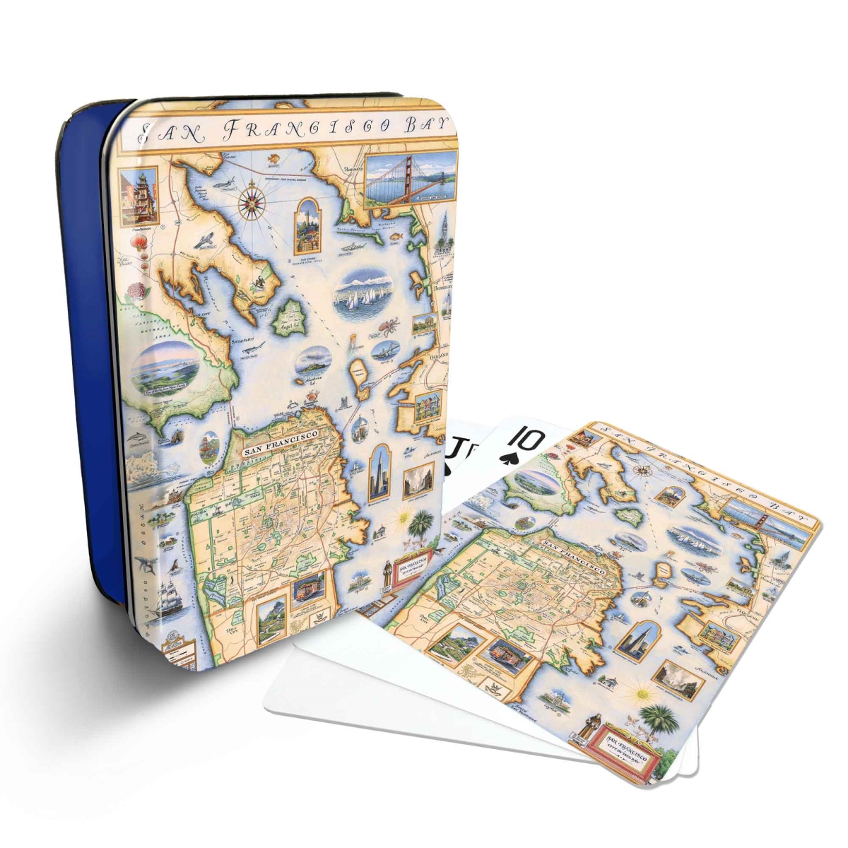 PLCD_SFB San Francisco Bay Map Playing Cards