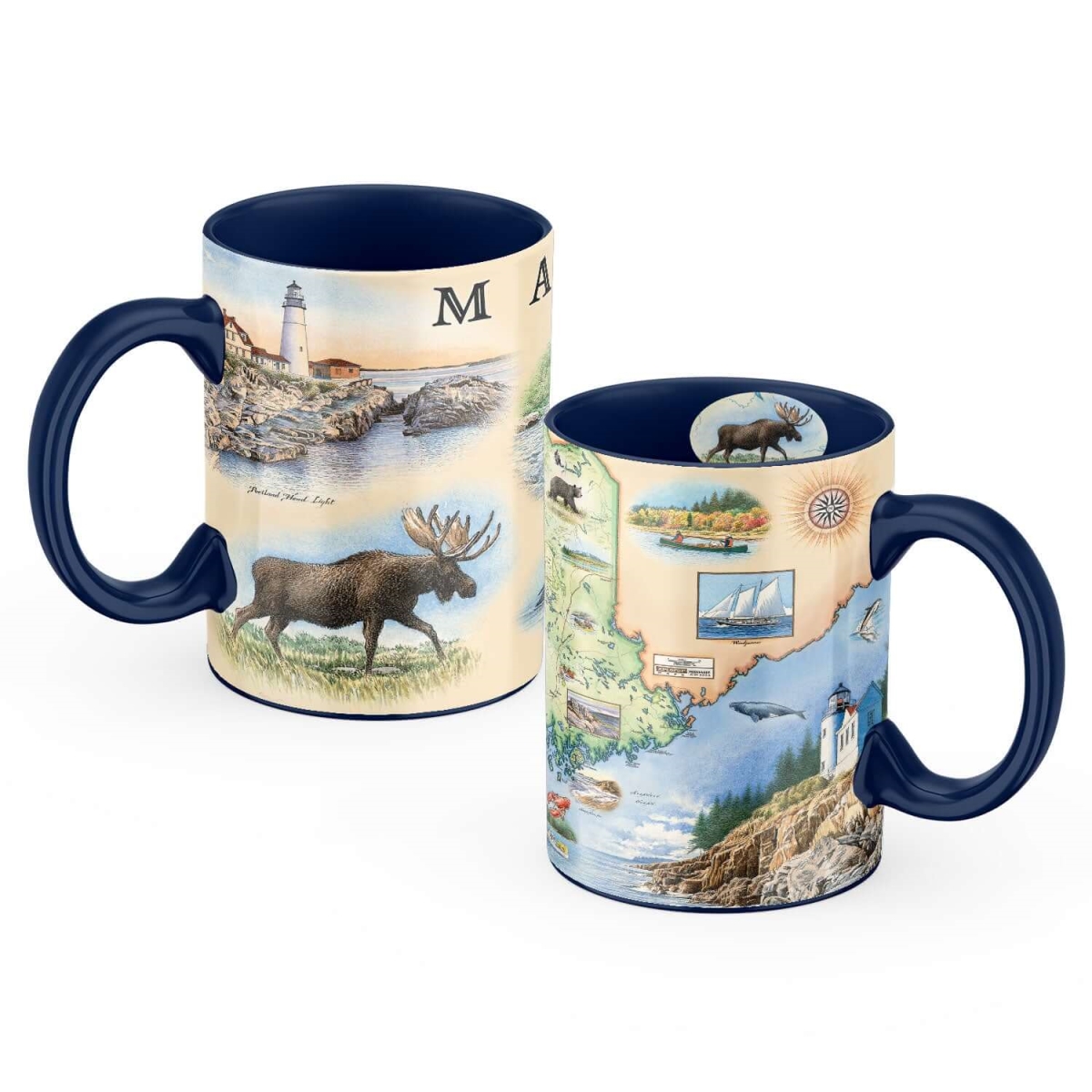 Picture of Xplorer Maps MUGCM_ME Maine State Map Ceramic Mug