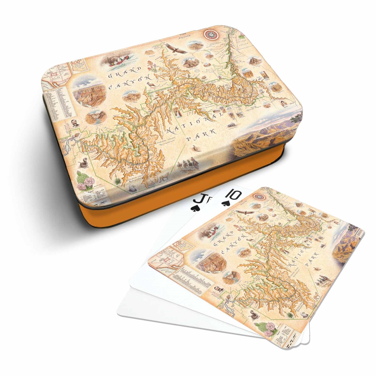 PLCD_GCNP Grand Canyon National Park Map Playing Cards