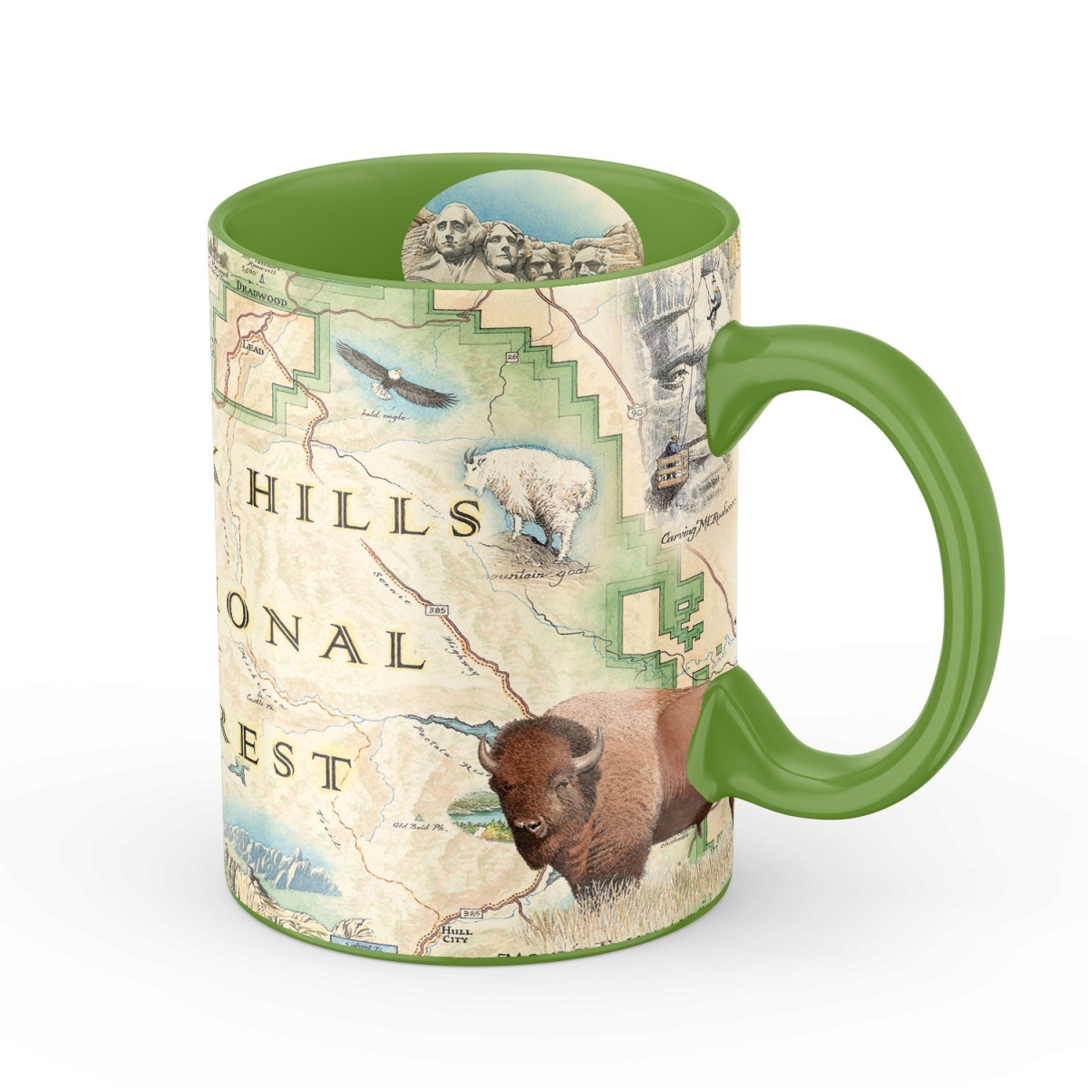 Picture of Xplorer Maps MUGCM_BHNF Black Hills National Forest Map Ceramic Mug