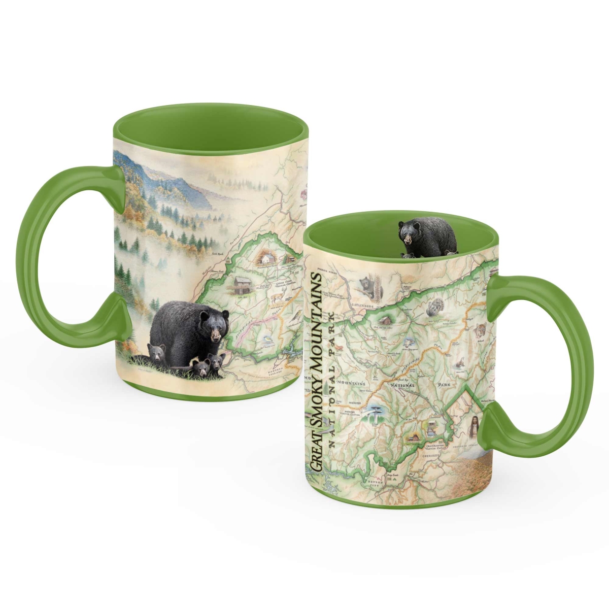Picture of Xplorer Maps MUGCM_GSM Great Smoky Mountains National Park Map Ceramic Mug